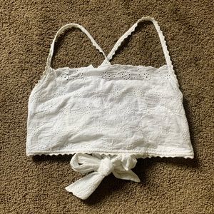 American Eagle Tie Back Crop Top